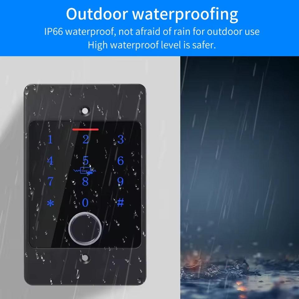 Tuya WIFI Waterproof Metal Fingerprint Access Control Keypad Embedded Installation Controller Security Protection Door Opener - Gateon Control