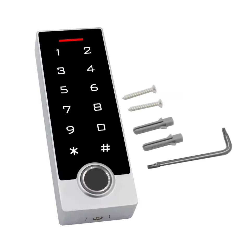 10000 Card User 300 Fingerprint Waterproof Touch Metal Keypad 125khz RFID Fingerprint Access Control Reader Access Controller