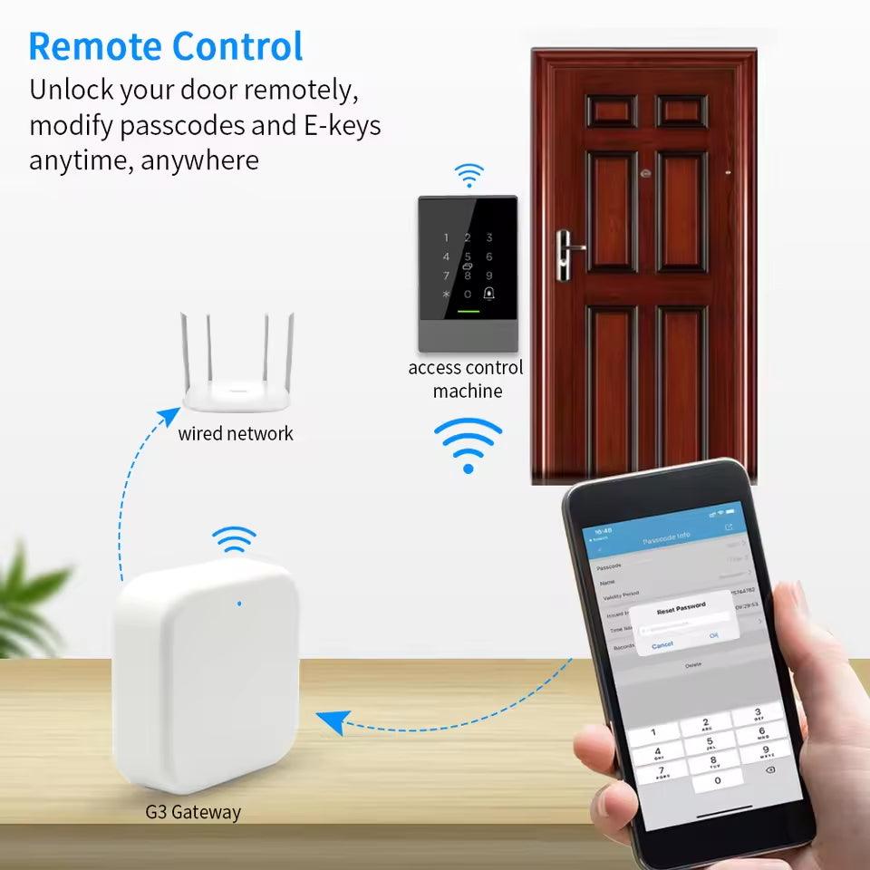 TTLOCK APP G2/G3 WiFi Gateway Hub Smart Door Lock Unlock Bluetooth to Wi-Fi Converter Smart Home Bridge Voice Control for Alexa - Gateon Control